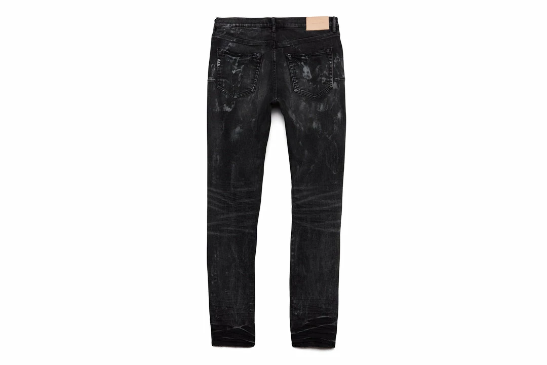 Purple Brand Low Rise Skinny Jean - Super Fade Black Weft Repair 2 Purple Brand Low Rise Skinny Jean - Super Fade Black Weft Repair