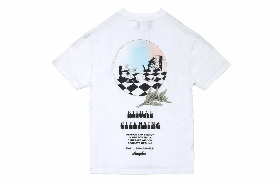 Jungles Ritual Cleansing Tee - White 2 Jungles Ritual Cleansing Tee - White