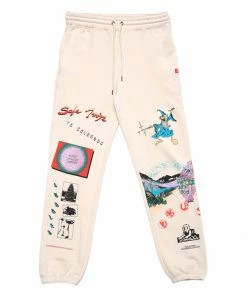 Jungles Safe Trip Sweatpants - Cream