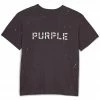 Purple Brand Stencil Logo W/ Paint - Black
