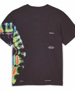 Purple Brand Multi Tie Dye Tee - Black