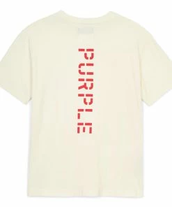 Purple Brand Purple Stencil P Tee - Ecru