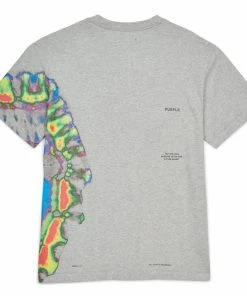Purple Brand Multi Tie Dye Tee - Heather Grey