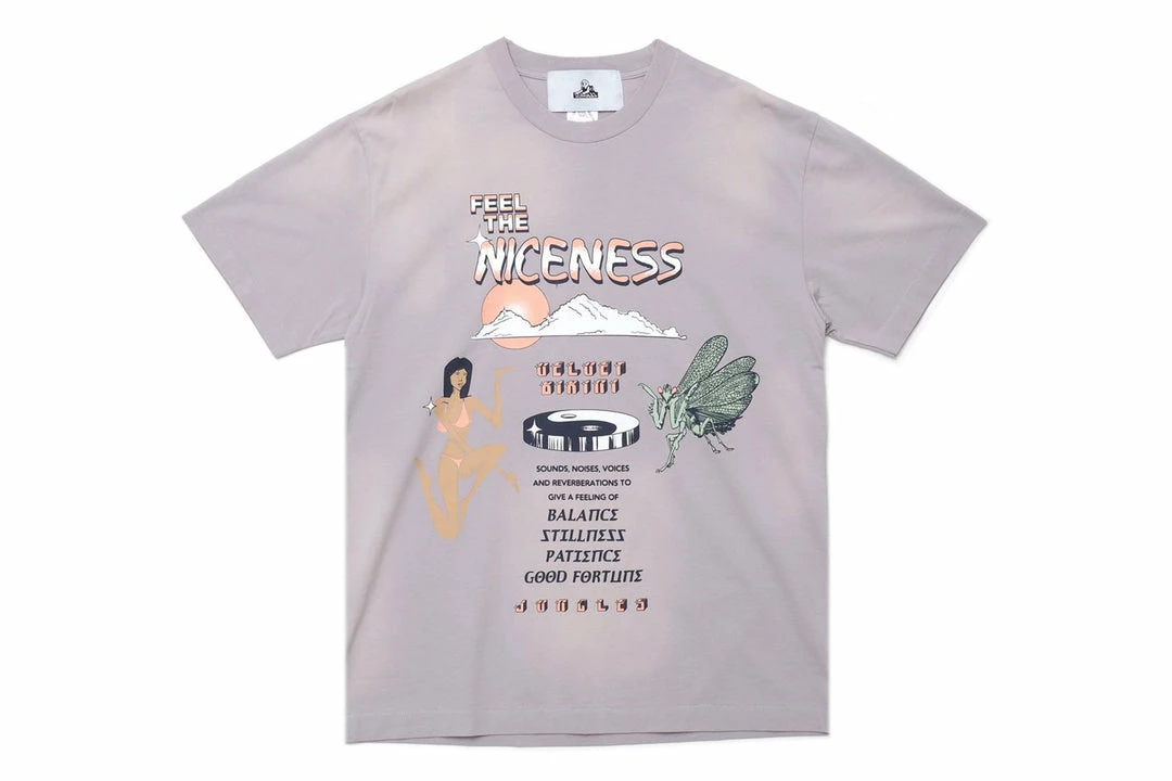 Jungles Feel The Niceness Tee - Raindrops 1 Jungles Feel The Niceness Tee - Raindrops