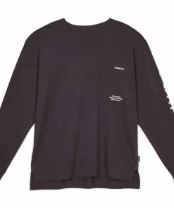Purple Brand Black Birds L/S Tee - Black