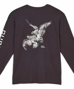 Purple Brand Black Birds L/S Tee - Black