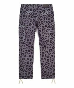 Purple Brand Monogram Leopard Cargo Pant - Black