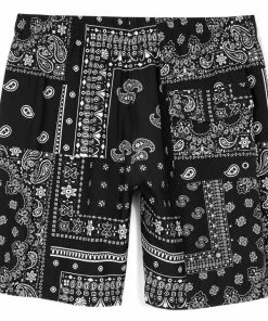 Purple Brand Paisley All-Around Short - Black