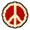 Latest Market Pixel Peace Rug - Red
