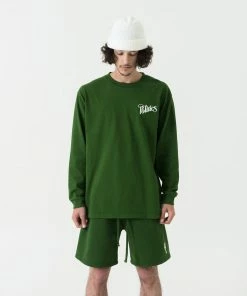 Sneaker Politics Politics Every Days L/S Tee - Green/White Latest