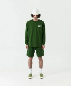 Sneaker Politics Politics Every Days L/S Tee - Green/White Latest