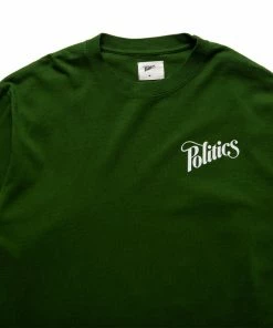 Sneaker Politics Politics Every Days L/S Tee - Green/White Latest