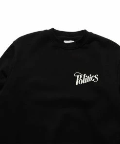 Sneaker Politics Latest Politics Every Days Crew - Black