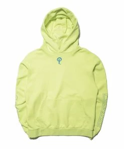 Sneaker Politics Politics Mini P Logo Hoodie - Pigment Lime/Blue Latest