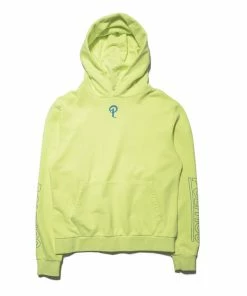 Sneaker Politics Politics Mini P Logo Hoodie - Pigment Lime/Blue Latest