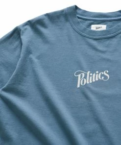 Sneaker Politics Latest Politics Every Days Tee - Teal Blue