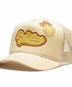 Sneaker Politics Politics Groovy Trucker Hat - Tan Latest