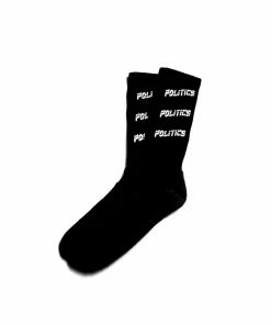 Sneaker Politics Politics Core Triple Logo Socks - Black Latest