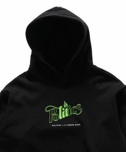 Sneaker Politics Politics X Lit Smoke Shops 4/20 Hoodie - Black Latest