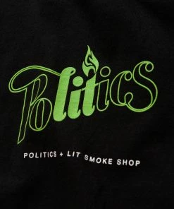 Sneaker Politics Latest Politics X Lit Smoke Shops 4/20 Tee - Black
