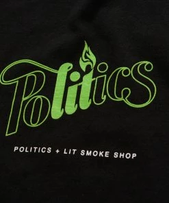 Sneaker Politics Politics X Lit Smoke Shops 4/20 Hoodie - Black Latest
