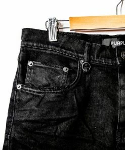 Purple Brand Slim Fit Low Rise - Black Oil Spill