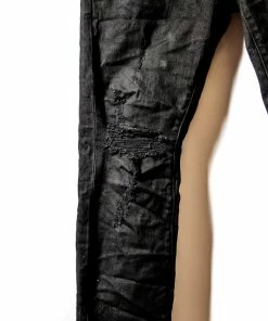 Purple Brand Slim Fit Low Rise - Black Oil Spill