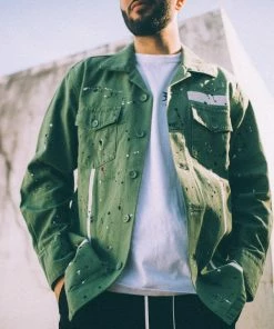 Purple Brand Fatigue Shirt Framis Tape - Khaki