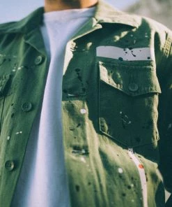 Purple Brand Fatigue Shirt Framis Tape - Khaki