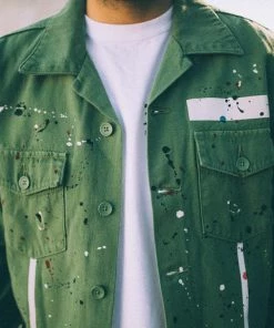 Purple Brand Fatigue Shirt Framis Tape - Khaki