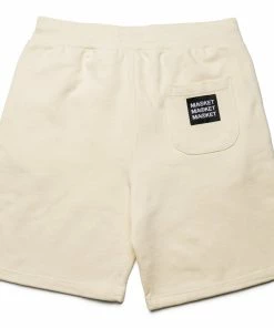 Latest Market Smiley Good Vs Evil Sweatshorts - Cream