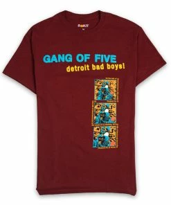Rokit Bad Boys Tee - Burgundy
