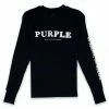 Purple Brand As Above Crewneck - Wash Black