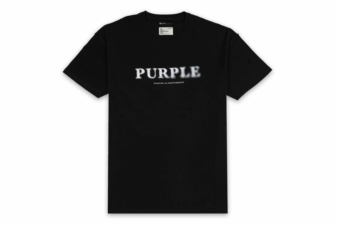 Purple Brand For All Kind Tee - Wash Black 1 Purple Brand For All Kind Tee - Wash Black