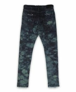Purple Brand Low Rise Skinny Jean - Midnight Forest Tiedye