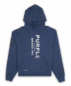 Purple Brand As Above Hoodie - Midnight Navy