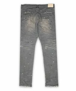 Purple Brand Low Rise Skinny Jean - Vintage Grey Paint