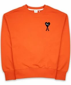 Puma X AMI Crewneck Sweatshirt - Orange