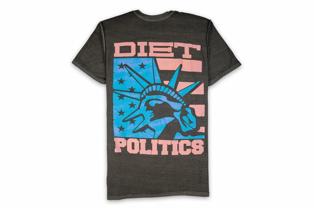 Sneaker Politics Latest Politics X Diet Starts Monday Liberty Tee - Black 2 Sneaker Politics Latest Politics X Diet Starts Monday Liberty Tee - Black