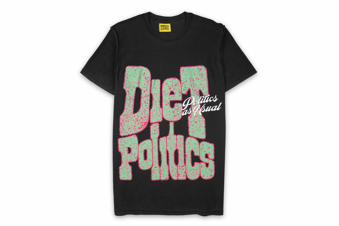 Sneaker Politics Latest Politics X Diet Starts Monday Overlap Tee - Black 1 Sneaker Politics Latest Politics X Diet Starts Monday Overlap Tee - Black