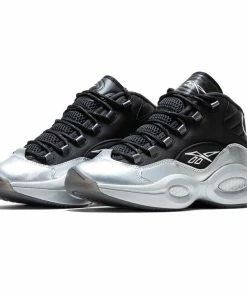 Reebok Question Mid - Black/Silver Metallic/Black