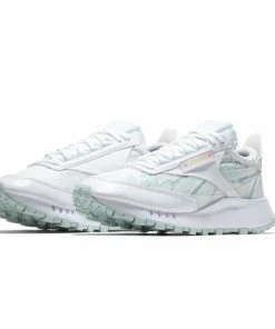 Hot Ones X Reebok CL Legacy - White/Blue/Neoche