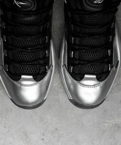 Reebok Question Mid - Black/Silver Metallic/Black