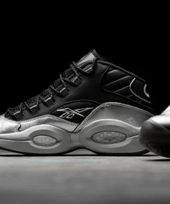 Reebok Question Mid - Black/Silver Metallic/Black