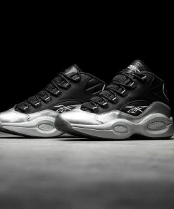 Reebok Question Mid - Black/Silver Metallic/Black