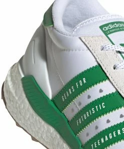 Adidas X Human Made Country Shoes - Cloud White/Green/Off White