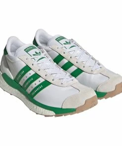 Adidas X Human Made Country Shoes - Cloud White/Green/Off White