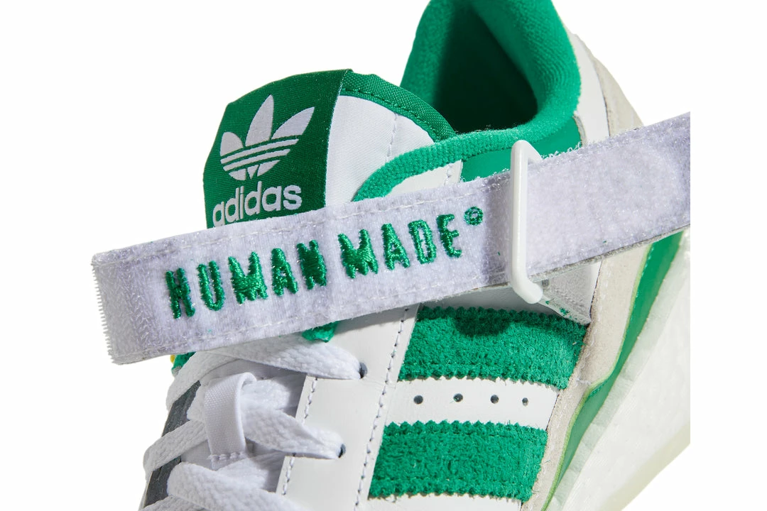 Adidas X Human Made Forum Shoes - Cloud White/Green/Off White 9 Adidas X Human Made Forum Shoes - Cloud White/Green/Off White