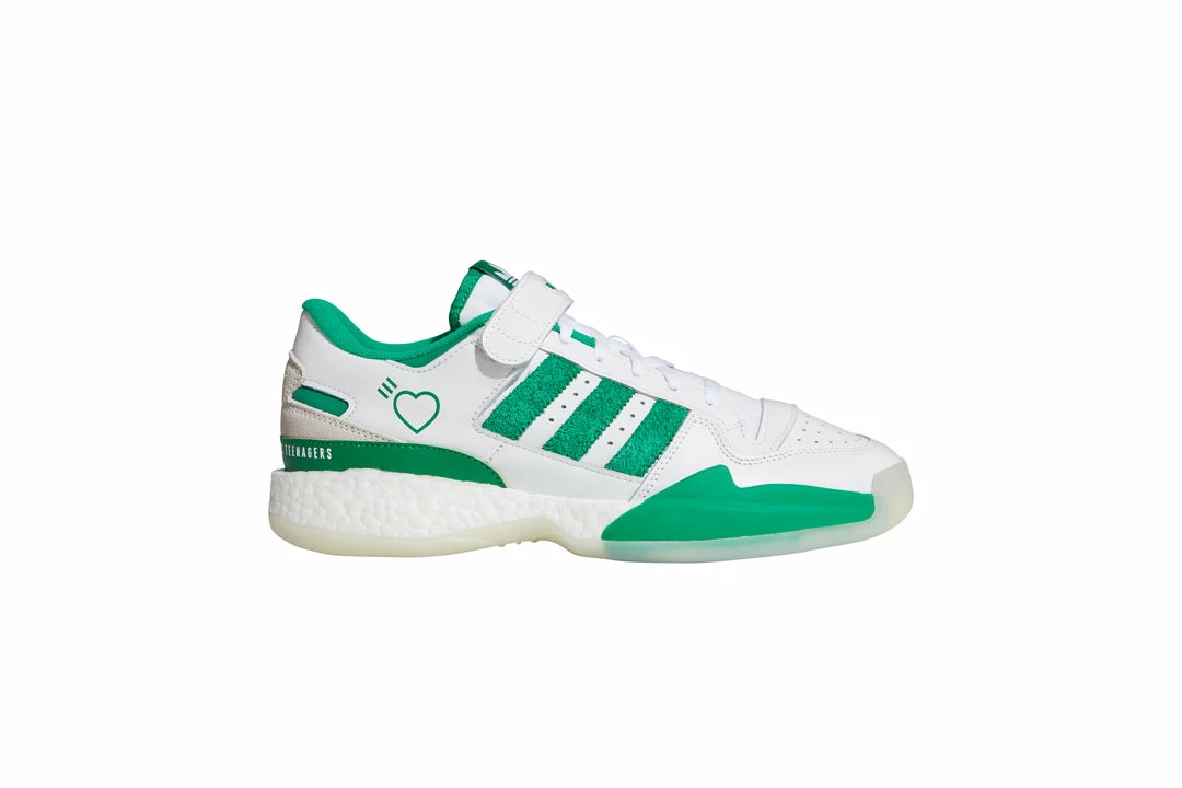 Adidas X Human Made Forum Shoes - Cloud White/Green/Off White 2 Adidas X Human Made Forum Shoes - Cloud White/Green/Off White