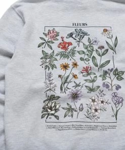 Sneaker Politics Politics Fleurs Hoodie By Samii Ryan - Ash Heather Grey
